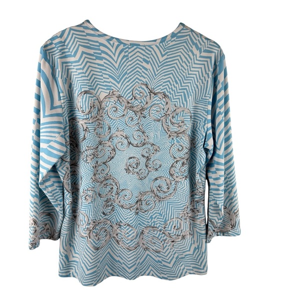 J.McLaughlin Catalina Cloth Geometric Print Top XL - Picture 3 of 7